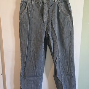 KOTN Black and White Striped Men's Pants